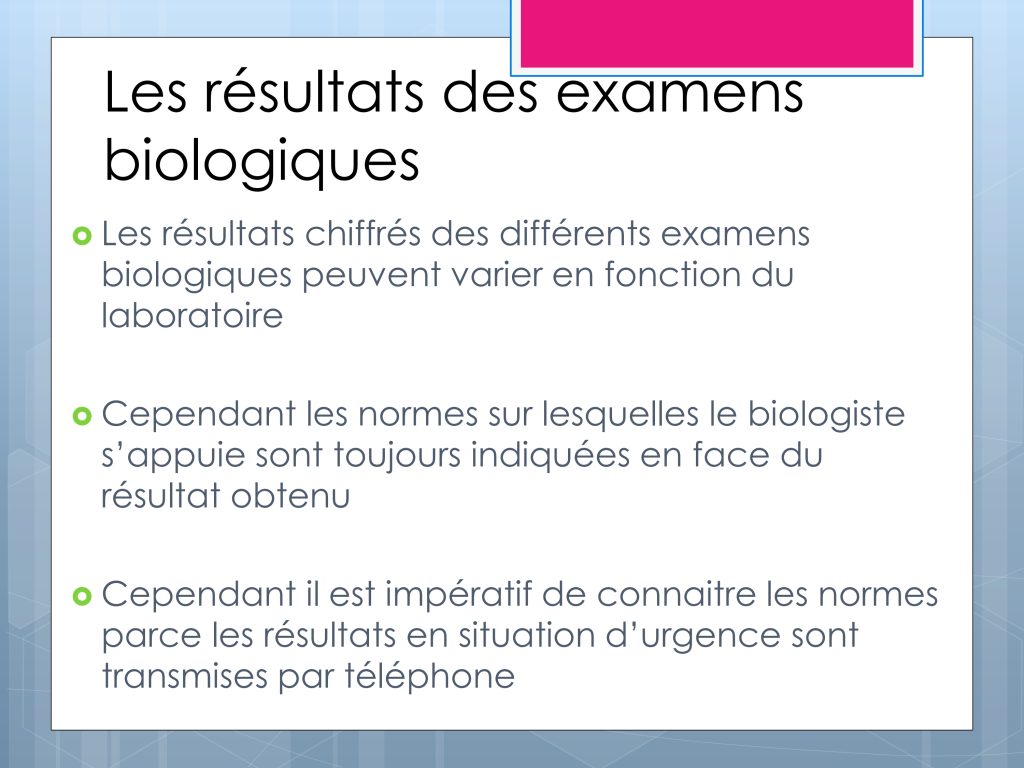 LES PARAMETRES VITAUX ET BIOLOGIQUES Chu Nantes_146