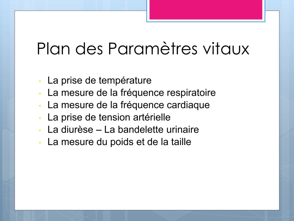 LES PARAMETRES VITAUX ET BIOLOGIQUES Chu Nantes_7