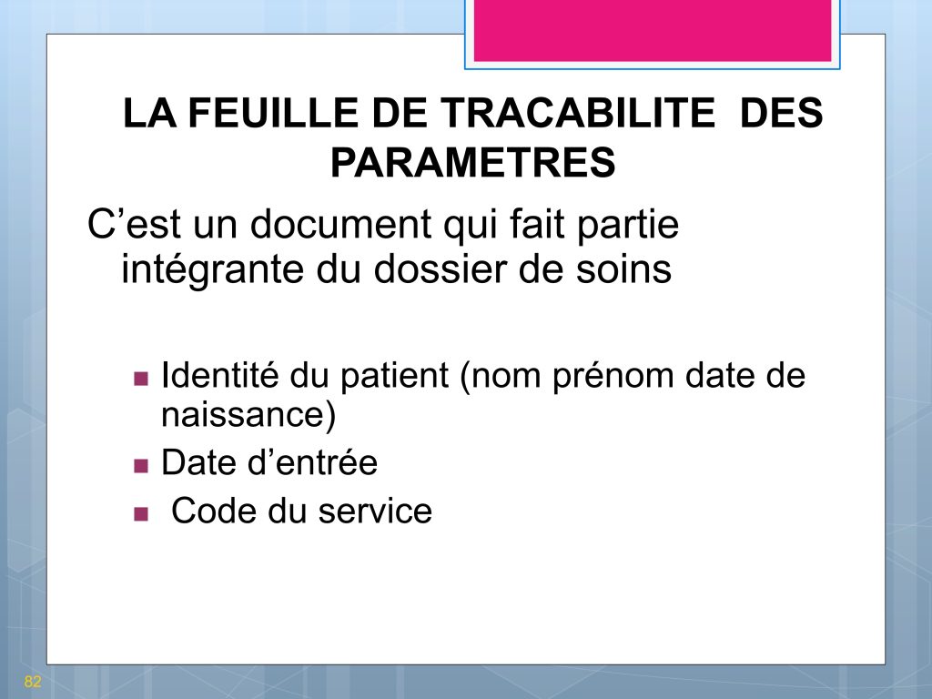 LES PARAMETRES VITAUX ET BIOLOGIQUES Chu Nantes_81