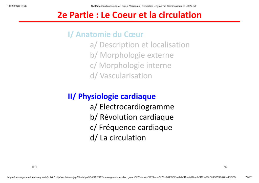 Système Cardiovasculaire _ Cœur, Vaisse...- SystÃ¨me Cardiovasculaire -2022_72